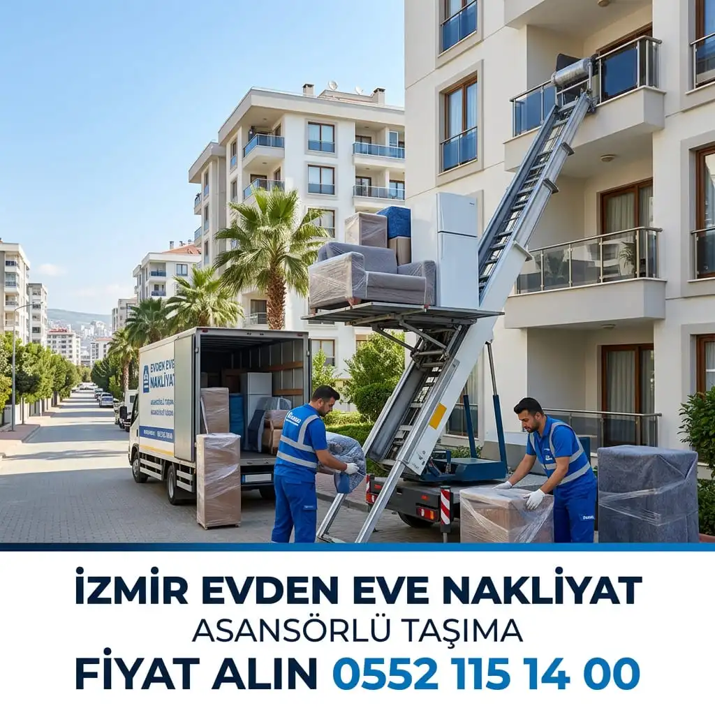 Alsancak evden eve nakliyat asansörlü taşıma hizmeti